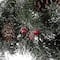 Glitzhome® 24" LED Glittered Pinecone Christmas Wreath